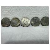 5 1971 - 1972 EISENHOWER DOLLAR COINS
