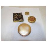 4 VINT MAKEUP COMPACTS