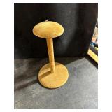 VINT VELVET HAT OR WIG STAND