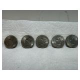 5 1971 EISENHOWER DOLLARS