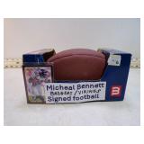 MICHAEL BENETTE SIGNED FOOTBALL