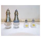 2 SETS OF VINT SALT & PEPPER SHAKERS