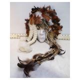 MASK MADE W/FEATHERS & MORE