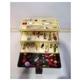**VINT TACKLE BOX & CONTENTS