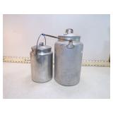 **2 SMALL MILK CANS