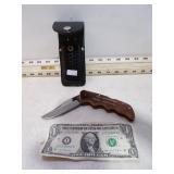 MISSISSIPPI VALLEY HARD WOODS KNIFE IN SHEATH