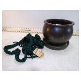 PLANTER POT & MACRAME HANGER