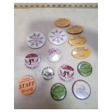 VINT PIN BACK BUTTONS