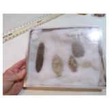 NATIVE AMERICAN ARROW HEADS & OTHER STONES