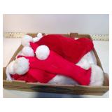 SANTA HATS & 1 STOCKING