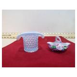 HOBNAIL HAT & DECORATIVE BASKET