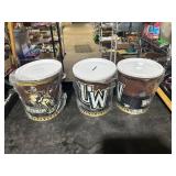 **3 UNIV OF WYOMING TINS/BANKS 8'