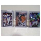 3 BASEBALL CARDS