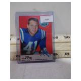 1969 TOPPS TOM MATTE FOOTBALL CARD