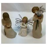 Three Willow Tree figures