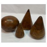 Antique heavy wood turnpins