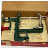 Old White Mountain apple peeler. In box