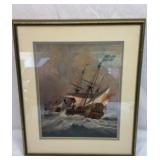 Resolution in a Gale framed ship art