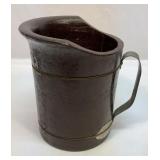 Antique C & H one quart wood pitcher