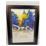 Tom Kirby Egrets watercolor art