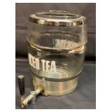 Ice tea barrel jug with spicket