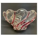 Cranberry swirl bowl