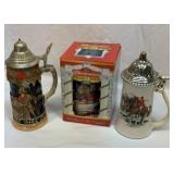 Three steins.  One from western Germany