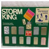 Vtg Storm King countertop lighter display