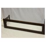 Antique cast-iron wood wall mount quilt holder