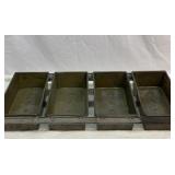 Old industrial Lockwood connected bread pans
