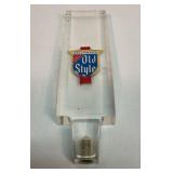 Old Style acrylic beer tap handle