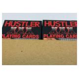 Hustler playing cards. See description.