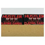 Hustler playing cards. See description.