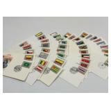 First day issue. Flag series stamps.  40+