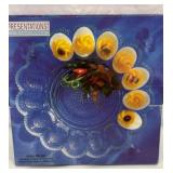 New 11 inch deviled egg platter in box
