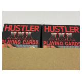 Hustler playing cards. See description.