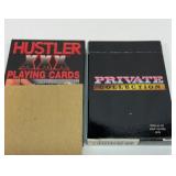 Hard-core playing cards. See description.