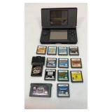 Nintendo DS Lite and game cards