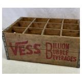 Antique Vess wood crate