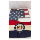 Two new flags and small Missouri state flag