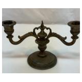 Vtg weighted candlestick.  silverplate?