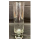 Krosno Poland trapped bubble crystal vase