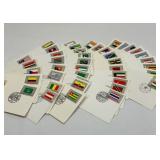 First day issue. Flag series stamps.  40+