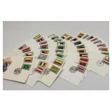 First day issue. Flag series stamps.  40+