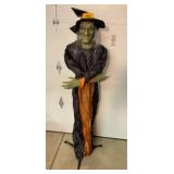 Standing Halloween witch. Sound activated