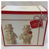 New Lenox snowman salt and pepper