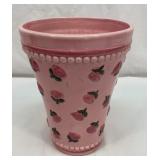 Bloom Rite embossed pink roses flower pot