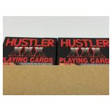Hustler playing cards. See description
