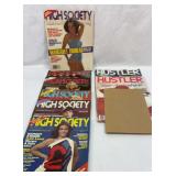 Eight menï¿½s magazines. See description.