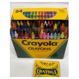 New 64 pack of Crayola crayons in tin